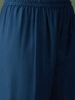 Radiant Rama Embroidered Faux Georgette Kurta Sharara Set with Dupatta