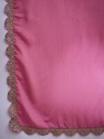 Charming Pink Embroidered Flared Top Kurta Palazzo Set with Round Neck & Regular Sleeves