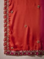 Elegant Blue Embroidered Flared Top Kurta Palazzo Set with Round Neck & Regular Sleeves