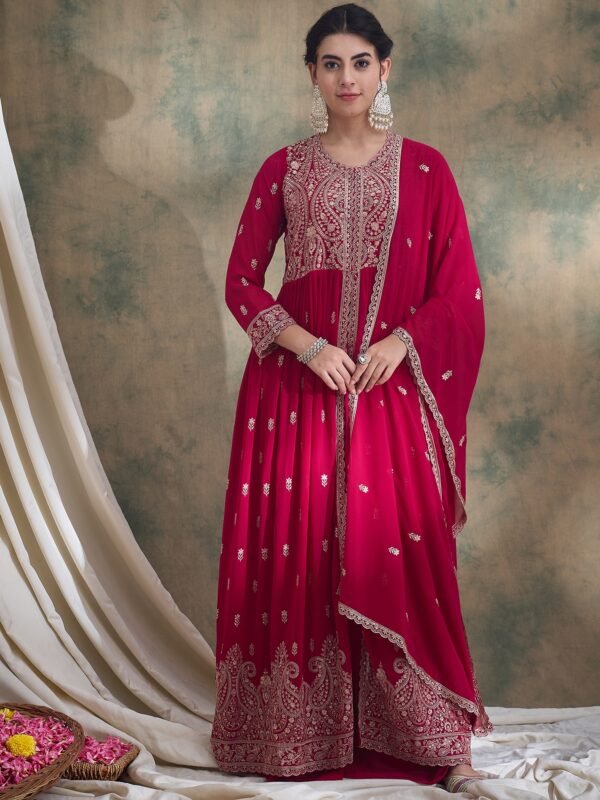 Green Embroidered Anarkali Kurta Lehenga Set with Dupatta