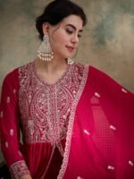 Green Embroidered Anarkali Kurta Lehenga Set with Dupatta