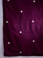 Magnificent Rama Embroidered Vichitra Silk Anarkali Lehenga Set with Dupatta