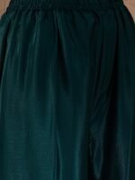 Exquisite Yellow & Teal Chinon Embroidered Anarkali Set