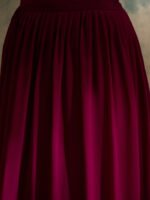 Majestic Purple Faux Georgette Embroidered Anarkali Lehenga Set