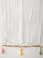 Charming Cream Floral Printed & Embroidered Chinon Kurta Sharara Set with Dupatta