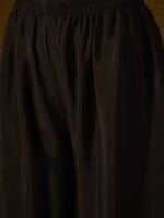 Black Chinon Kurta Palazzo Set with Lace Dupatta