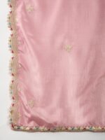 Glorious Light Purple Embroidered Chinon Kurta Palazzo Set with Dupatta