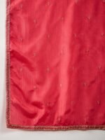 Pink Straight Kurta Sharara Set with Embroidered Dupatta