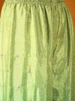 Ombre Teal Chinon Embroidered Kurta & Palazzo Set