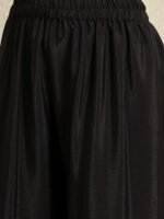 Captivating Black Floral Embroidered Chinon Kurta Palazzo Set with Dupatta