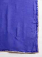 Blue Embroidered A-Line Kurta Palazzo Set with Plain Dupatta