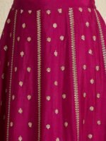 Enchanting Mehendi Embroidered Chinon Kurta Lehenga Set with Dupatta