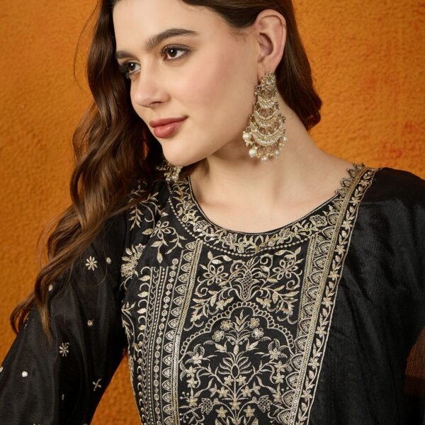 black kurta palazzo set