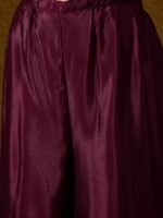 Mesmerizing Purple Embroidered Chinon Flared Kurta Palazzo Set with Dupatta