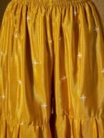 Vibrant Yellow Chinon Embroidered Kurta & Sharara Set