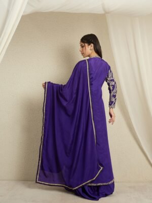 purple kurta palazzo set