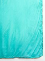 Ombre Teal & Blue Chinon Embroidered Kurta Palazzo Set