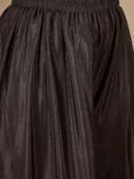 Captivating Black Embroidered Chinon Straight Kurta Palazzo Set with Dupatta
