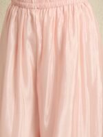 Ethereal Light Pink Embroidered Chinon Kurta Palazzo Set