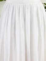 Off-White Embroidered Chinon A-Line Kurta Lehenga Set with Dupatta