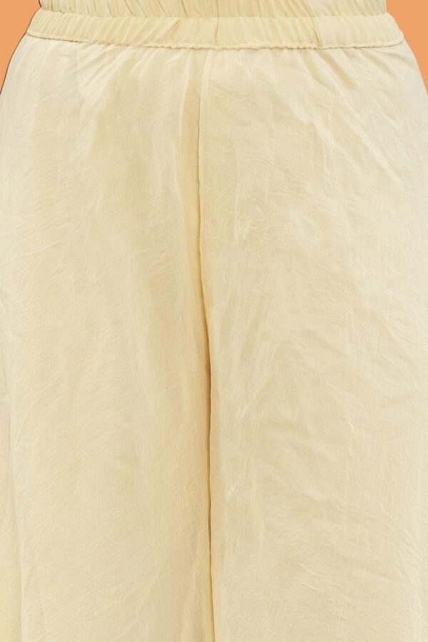 Ivory Grace Embroidered Art Silk Kurta Palazzo Set for Women