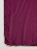 Purple Chinon Embroidered A-Line Gown with Dupatta