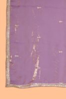 Enchanting Purple Embroidered MD Silk Kurta Palazzo Set with Dupatta