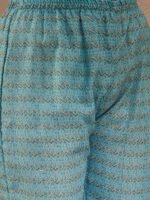 Breezy Green Printed Cotton Straight Co-Ord Set