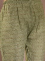 Breezy Green Printed Cotton Straight Co-Ord Set