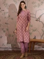Breezy Green Printed Cotton Straight Co-Ord Set