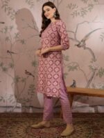 Breezy Green Printed Cotton Straight Co-Ord Set