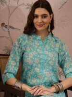 Refreshing Peach Bandhani Printed Cotton Co-Ord Set