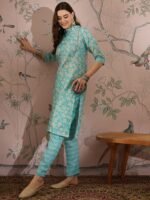 Refreshing Peach Bandhani Printed Cotton Co-Ord Set