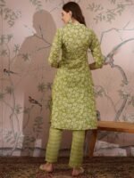 Refreshing Peach Bandhani Printed Cotton Co-Ord Set