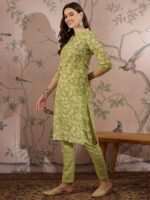 Refreshing Peach Bandhani Printed Cotton Co-Ord Set