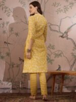 Refreshing Peach Bandhani Printed Cotton Co-Ord Set