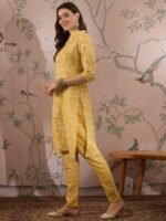 Refreshing Peach Bandhani Printed Cotton Co-Ord Set