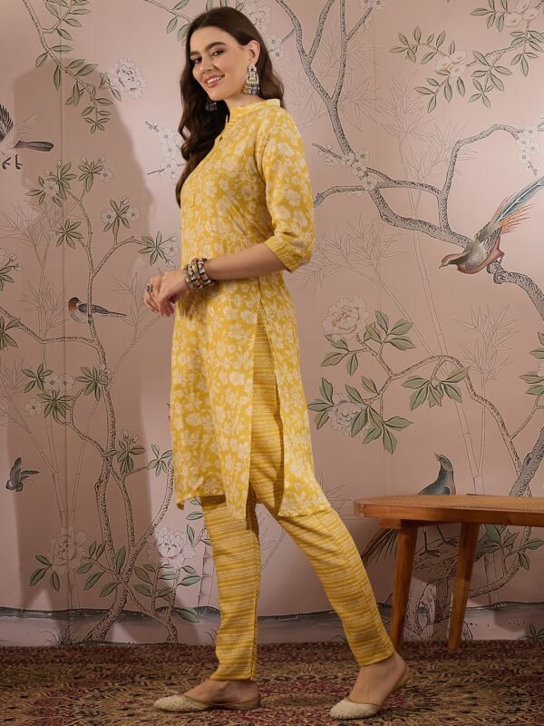 Refreshing Peach Bandhani Printed Cotton Co-Ord Set