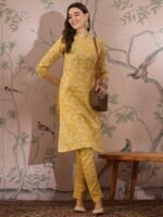 Refreshing Peach Bandhani Printed Cotton Co-Ord Set